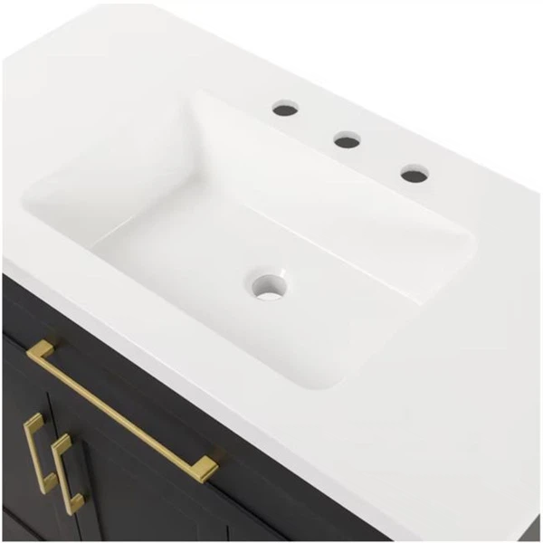 Black Shaker Bathroom Vanity